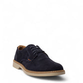 Italian Men Dark Blue Chamois Shoes #4980